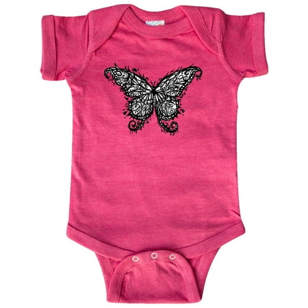 

Inktastic Black Ink Butterfly Gift Baby Boy or Baby Girl Bodysuit