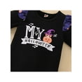 thumbnail image 6 of Franhais Infant Girl Halloween Long Sleeve Jumpsuit + Hairband,Pumpkin Letter Print Ruffle Clothing, 6 of 9