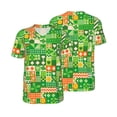 thumbnail image 3 of Daiia St Patrick's Day6 Mens Baseball Jersey Button Down Shirts Short Sleeve Sports Uniforms-XX-Large, 3 of 9