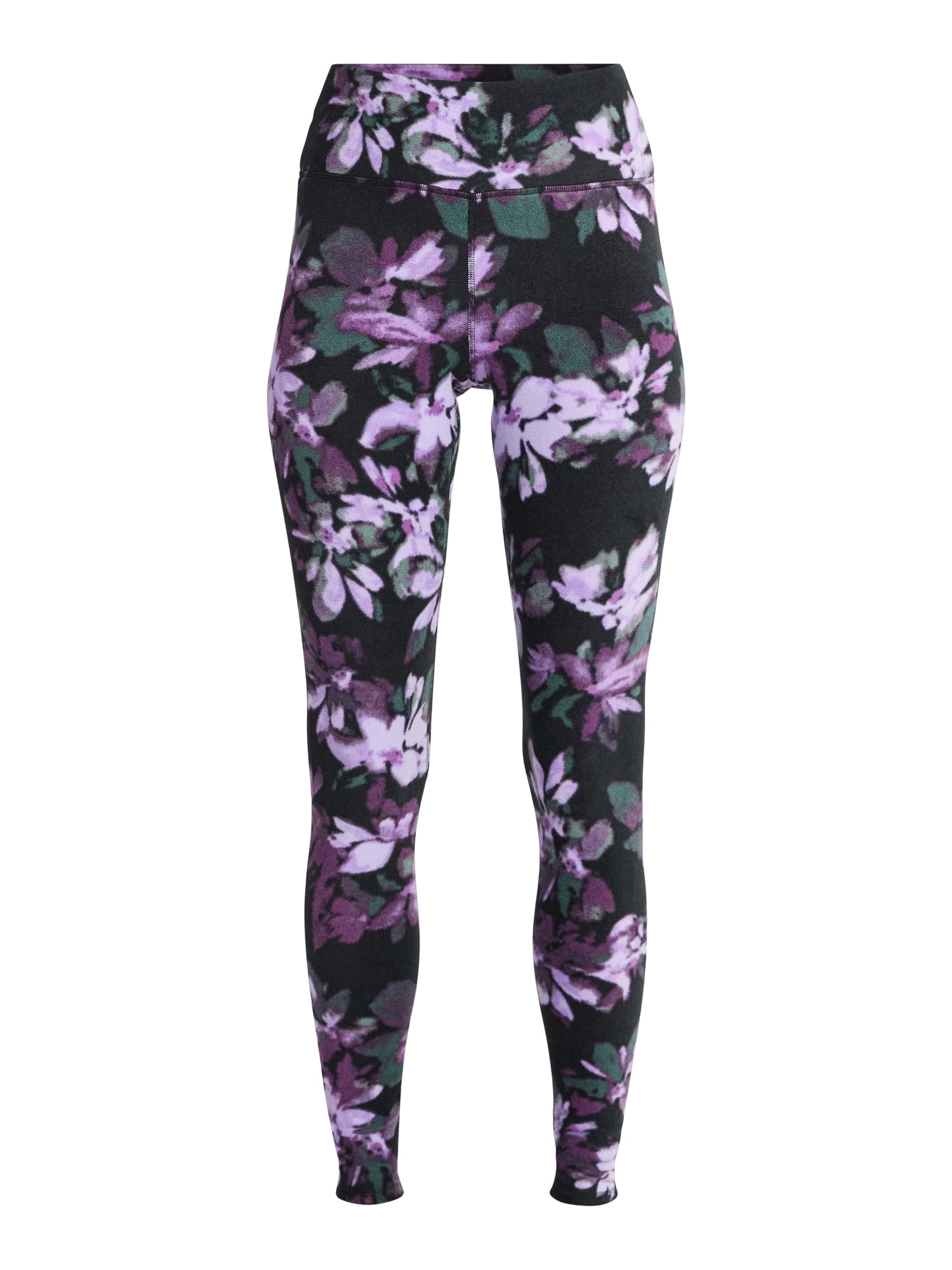 ClimateRight by Cuddl Duds Stretch Women's Warm Stretch Fleece High Rise Base Layer Thermal Legging, Sizes XS to 4X