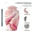 thumbnail image 2 of MUKTIVE Pink Abstract Cremation Urns for Adult Male, Large Abstract Funeral Urn for Ashes for Women, Burial Urn for Loss of Mom, Memorial Urns for Human Ashes, 10 Inch, 2 of 7