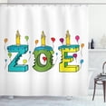 thumbnail image 1 of Ambesonne Zoe Shower Curtain, Colorful Birthday Candles, 69"Wx70"L, Multicolor, 1 of 3