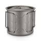 thumbnail image 2 of Tazas de titanio Copa de titanio ultraligera portátil para acampar al aire libre Tapa de agua de campo de campo , con manillable 300ml / 350ml / 450ml / 550ml / 650ml / 750ml, 2 of 7