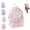 Pink, variant on 2026 New Rosy Posy Backpack, Cream Star Drawstring Backpack,16" Large Capacity Cute Kawaii Backpacks for School Travel
