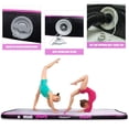 thumbnail image 3 of FBSPORT 5m*1m*0.1m Pink Air Track Brushed Tumbling mat Inflatable Gymnastics airtrack with Electric Air Pump for Practice Gymnastics, Tumbling,Parkour, Home Floor, 3 of 6