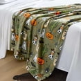 thumbnail image 3 of Halloween Throw Blanket Wanted Poster Ghost 40×60 50×60 60×80in Soft Plush, Cozy Decorative Blanket for Bed Couch Gift, 3 of 6