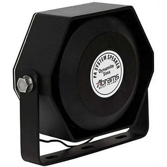 Abrams Compact 100 Watt High Performance Siren Speaker (Capable with Any 100 Watt Siren) Ultra Slim Low Profile