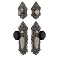 thumbnail image 2 of Grandeur 851291 Grande Victorian Solid Brass Rose Single Cylinder Keyed Entry Deadbolt And, 2 of 6