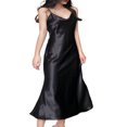 thumbnail image 1 of Robe Longue Soirée en Satin Spaghetti Sans Manches, 1 of 6