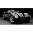 thumbnail image 3 of Heiny, Don 18x11 Black Modern Framed Museum Art Print Titled - 1951 Jaguar C-Type (BW), 3 of 5
