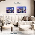 thumbnail image 4 of Elephant Stock Jacksonville Cityscape Wall Art - Horizontal Canvas Wall Art - Living Room Wall Decor - City Canvas - Blue And Pink Decor - 36" x 24", 4 of 8