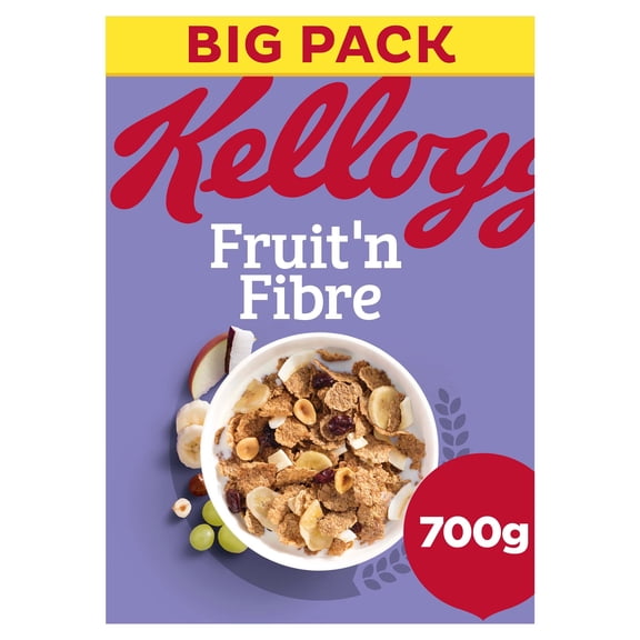 Kellogg's Fruit 'n Fibre Original Breakfast Cereal 700g, Imported from Britain