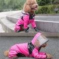 thumbnail image 1 of Chien de Compagnie Imperméable Combinaison Imperméable Réfléchissant Imperméable à Capuche Veste Imperméable Petit Chien Extérieur XXXL, 1 of 1