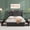 Grey, variant on Wingback Upholstered Bed Frame with 4 Drawers, USB Type-C Charging Full Size, 4 Smooth-Glide Drawers, 2 AC + 1 USB + 1 Type-C Ports, 1000 lb Capacity, No Box Spring Needed, Easy Assembly