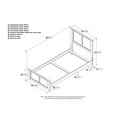 thumbnail image 3 of Traditional Twin XL Bed Frame - Hardwood Bed with Footboard - Classic Design - HomeStock, 3 of 4