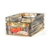 At Home on Main Vintage Style Wood Fruit Crate in California Oranges Gray