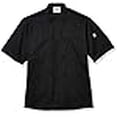 thumbnail image 3 of Uncommon Threads 0430-0106 Manteau de Chef Antigua à Manches Courtes avec Maille en Noir - 2XLarge, 3 of 4