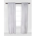 thumbnail image 1 of Bacati - Single Light Filtering Curtain Panel Pin Dots Black on White, 1 of 4