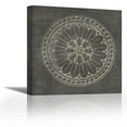 thumbnail image 1 of Rosette I Gray - Contemporary Fine Art Giclee on Canvas Gallery Wrap - wall décor - Art painting - 30 x 30 Inch - Ready to Hang, 1 of 2