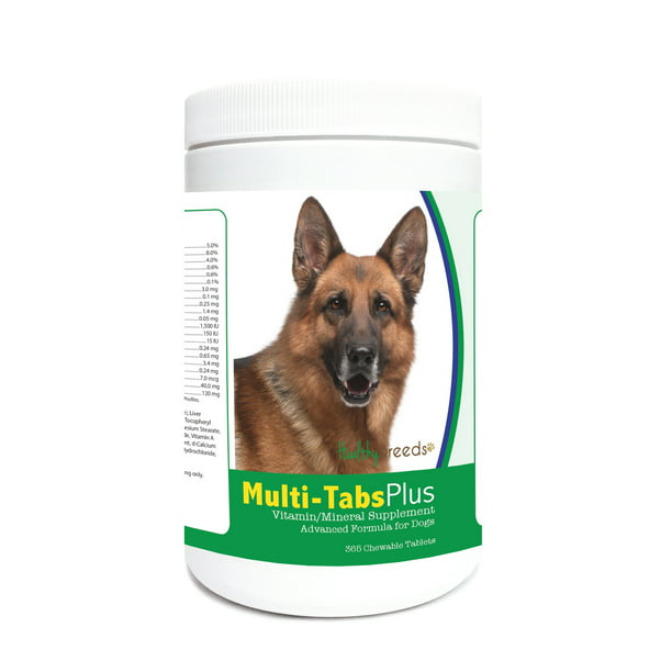 Healthy Breeds Dog Multi-Tab Vitamin and Mineral Supplement for German  Shepherd, 365 Chews 