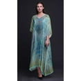 thumbnail image 2 of Phagun Paisley Ladies Kaftan Holiday Loungewear Maxi Dress Beach Coverup-XL-2X-3X, 2 of 4