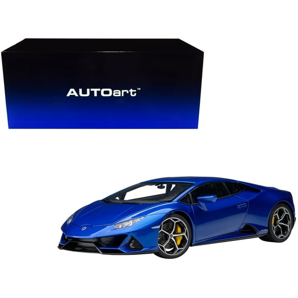 Lamborghini Huracan Evo Blu Nethuns Blue 1/18 Model Car By Autoart