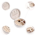 thumbnail image 3 of Unique Bargains Travel Jewelry Box Small Portable Jewelry Organizer Case Storage Display White, 3 of 8