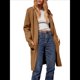 thumbnail image 3 of Abrigo Informal Cómodo de Lana con Solapa para Mujer, Chaqueta Informal de Moda, Abrigo , Ropa de Otoño e Invierno Marrón S, 3 of 10