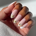thumbnail image 3 of Salon Perfect Artificial Fake Press On Nails, 478 Charmed French, Medium Almond, File, Glue and Prep Pad Included, 30 Nails, 3 of 7