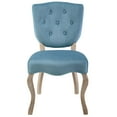 thumbnail image 5 of Modway Array Vintage French Performance Velvet Dining Side Chair in Sea Blue, 5 of 5