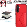 thumbnail image 3 of for Samsung Galaxy S23 FE Slim Case with Card Holders and Strap for Women, Samsung Galaxy S23 FE Phone Case Wallet PU Leather Kickstand RFID Blocking Flip Shockproof Wallet Case - Red, 3 of 11