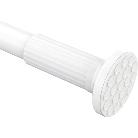 Ktinnead Tension Curtain Rod 129-148in,Extra Long Curtain Rods No Drilling for Window Bathroom Patio,Adjustable Spring Shower Curtain Rod,Easy to Install Never Rust,Rod Diameter 1.26in-White