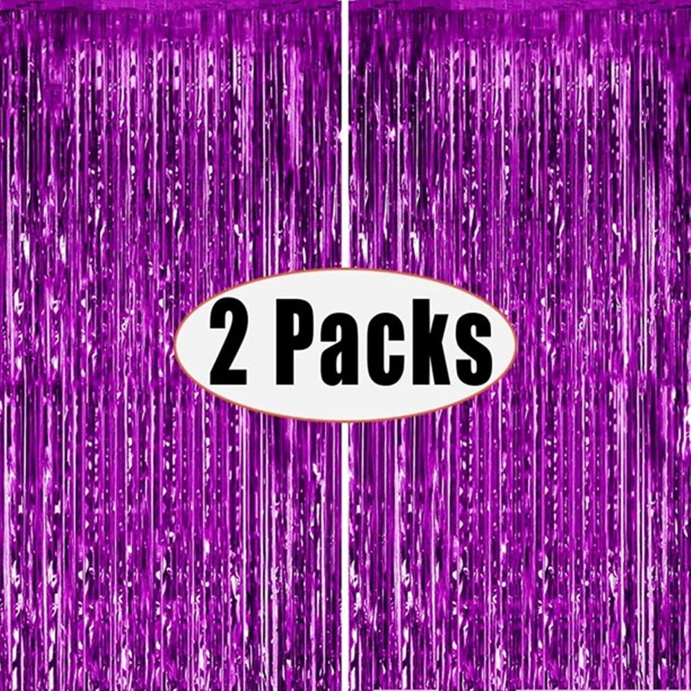 3.25 X 6.7 Ft Purple Foil Fringe Curtain, Tinsel Curtain Backdrop, Wall  Backdrop For Party, Purple Birthday Decorations, Purple Party Decorations,  Photo Booth Backdrops, Party Backdrop Curtains 