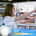 thumbnail image 5 of A15 LED Bulb Dimmable (6 Pack), 60W Equivalent, 120V A15 Fridge Bulbs 6.5W, 5000K Daylight 600 Lumens, E26 Medium Base, Freezer Home Lighting Bulbs - UL Listed, 5 of 8