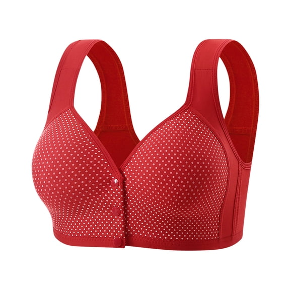 Fatuov Everyday Bra for Women Wireless Full Coverage Solid Color Breathable Fabric Push Up Bra Thin Bralette 46A