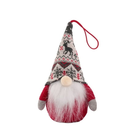 

Heiheiup Christmas Light Without Face Doll Christmas Tree Decoration Flashing Pendant With Rope And LED Light Rose Beads String