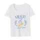 thumbnail image 4 of Camiseta de Mujer Recuerdo de Verano Camiseta Informal de Cuello Redondo para Mujer para Viajes Deportivos, 4 of 7