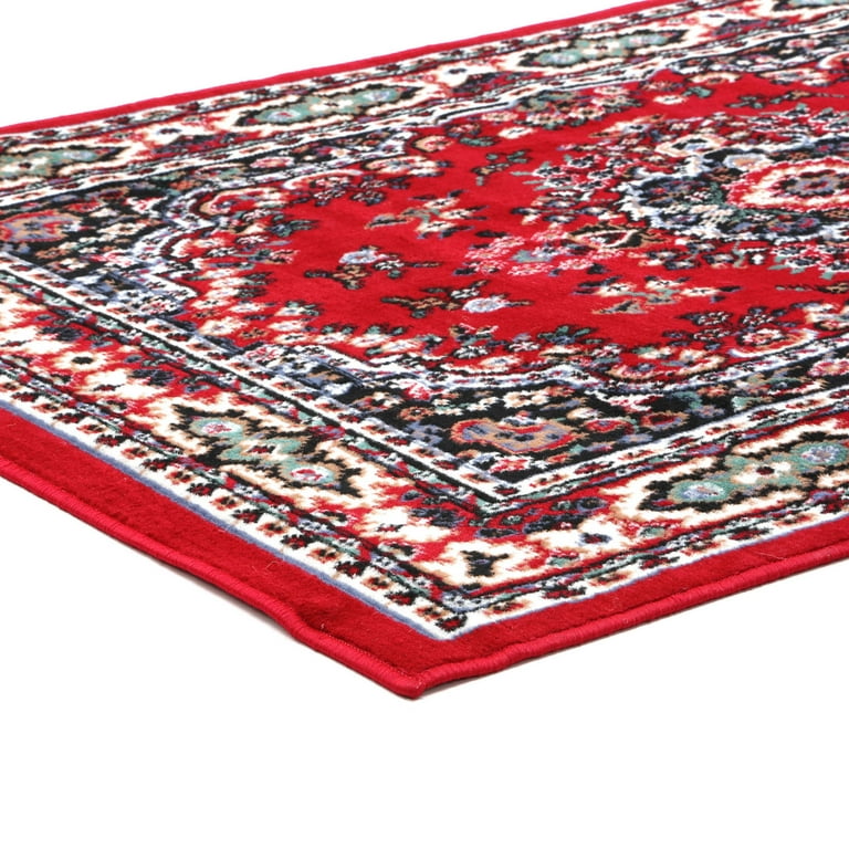 Floor Mat, Small Rug, Thick Carpet, Rectangle Rug, Red And Yellow Rug, –  georgemillerart