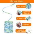 thumbnail image 4 of Uxcell Raffia Paper Craft Rope Handmade Twisted Paper Craft String Cord Rope for Decoration Gift Packaging Light Blue, Blue, Green, White, 4 of 6