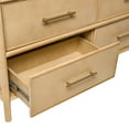 thumbnail image 4 of Christopher Knight Home 48" Large Storage Cabinet, 6 Drawers with Gold Handles, Acacia Wood Frame, Natural, 4 of 13