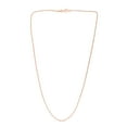 thumbnail image 2 of 14K 16in 1.5mm Rose Gold Diamond Cut Rope Chain with Lobster Clasp, 2 of 4