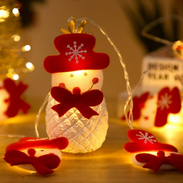 Luces de alambre de cobre de Papá Noel de Navidad Decoración del hogar Cadenas de luces de árbol de Navidad Wmkox8yii gf8182