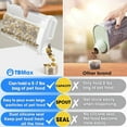 thumbnail image 2 of TBMax Dog Food Storage Container 5-7 lbs, Airtight Cat Food Container with Large Spout & Measuring Cup, Portable Pet Food Storage Dispenser for Small Animal Kibble Storage, Bird Seed Container, 2 of 7