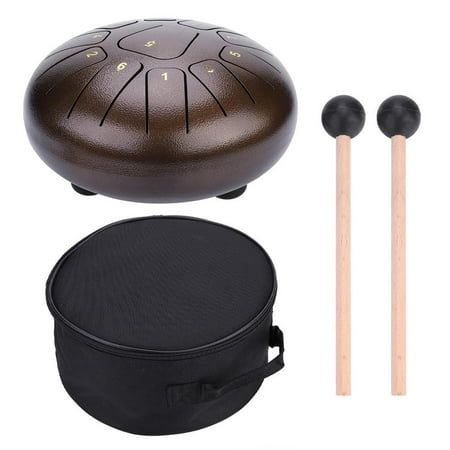 Ashata Perfect Quality Hand Pan Handpan Tongue Tank Drum 10 Inch Percussion,Tongue Drum, Handpan