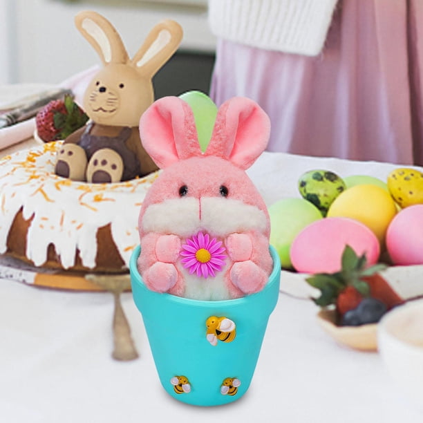 Conejo de peluche Baoblaze Decoraciones para el Día de Pascua azul