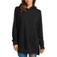 thumbnail image 1 of Sudaderas con capucha para mujer, suave, transpirable, color puro, informal, estilo suelto, sudadera con capucha para mujer, fiesta, viaje, negro, S, 1 of 7