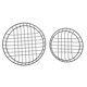 thumbnail image 1 of Lot de 2 paniers à frites en acier inoxydable poli, robustes et de qualité alimentaire, pour snack-bar, restaurant, ronds de 20 cm et 25 cm, 1 of 4
