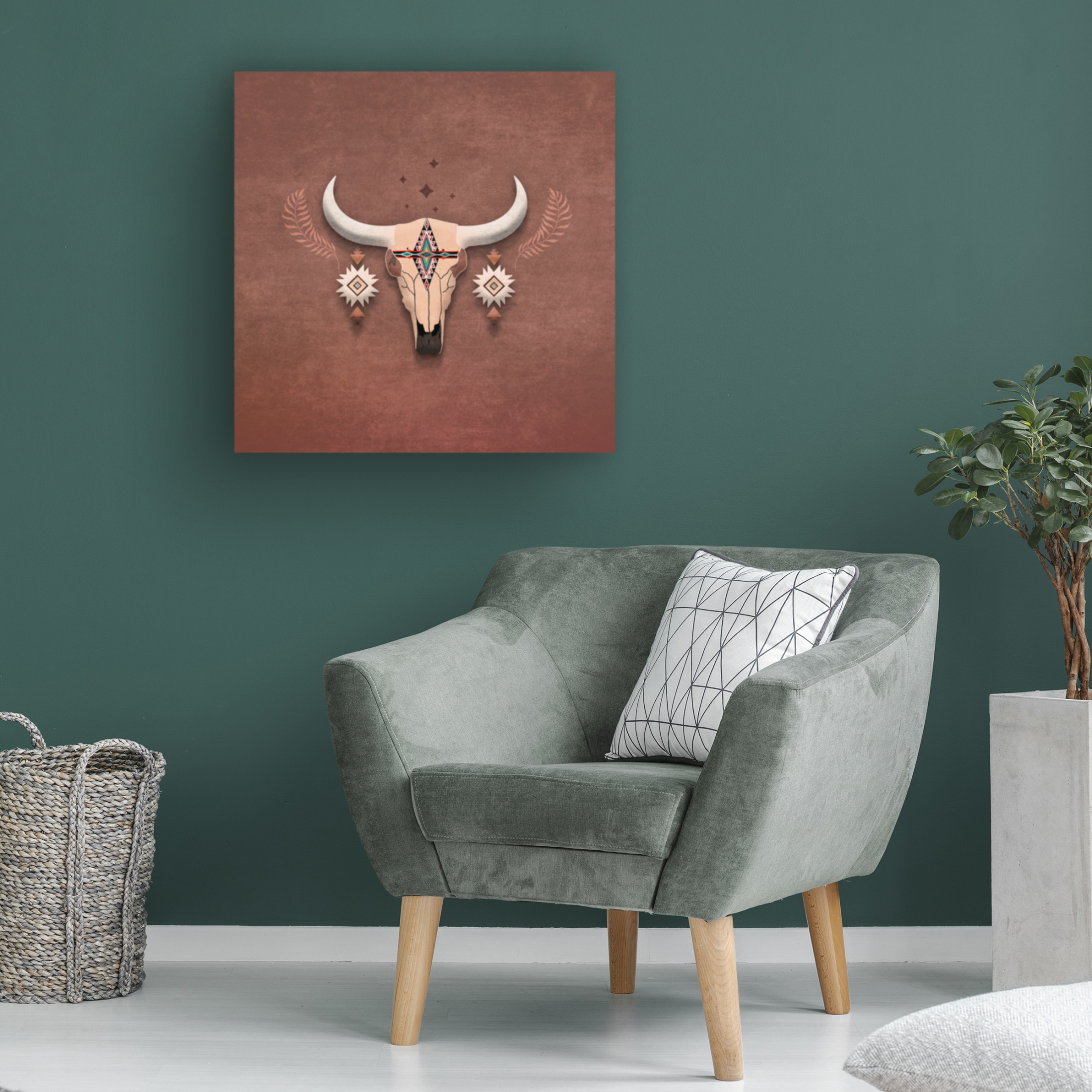 Trademark Fine Art Emel Tunaboylu Skull02 Canvas Wall Art