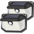 thumbnail image 1 of Solar Outdoor Lights, 2-Pack Super Bright 178 LED Motion Sensor Wall Light with 270 Wide Angle and 3 Modes, Waterproof Solar Security Light for Patio,, 1 of 5