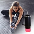 thumbnail image 4 of Unique Bargains 1 Pc Portable Flash Water Bottle Boot Rose Red Silicone, 4 of 5